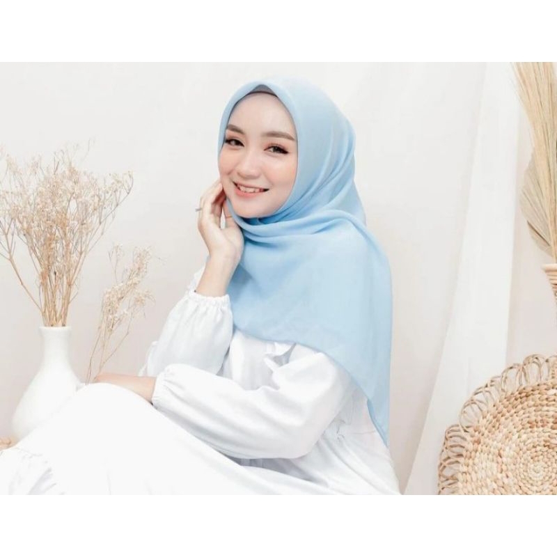 jilbab warna biru langit