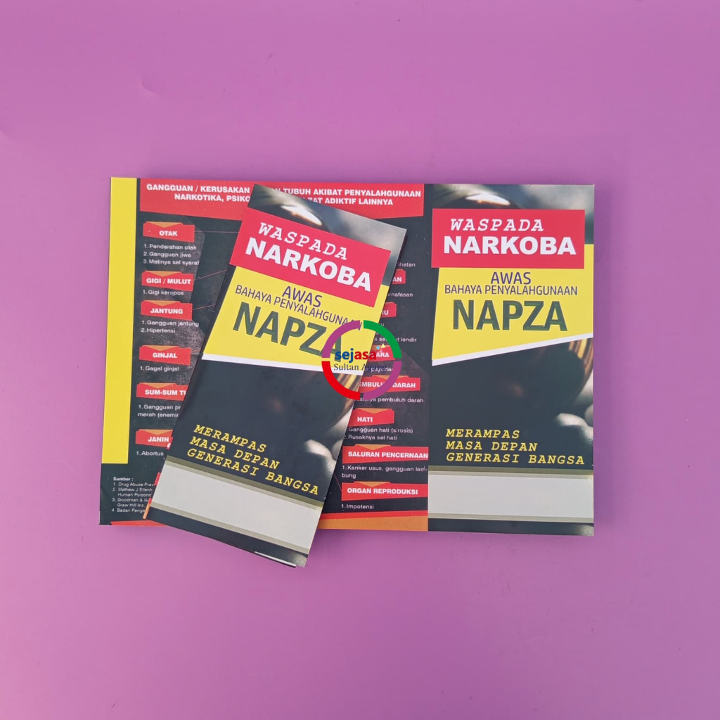 

Leaflet Waspada Narkoba | Bahaya NAPZA | Leaflet Awas Penggunaan NAPZA