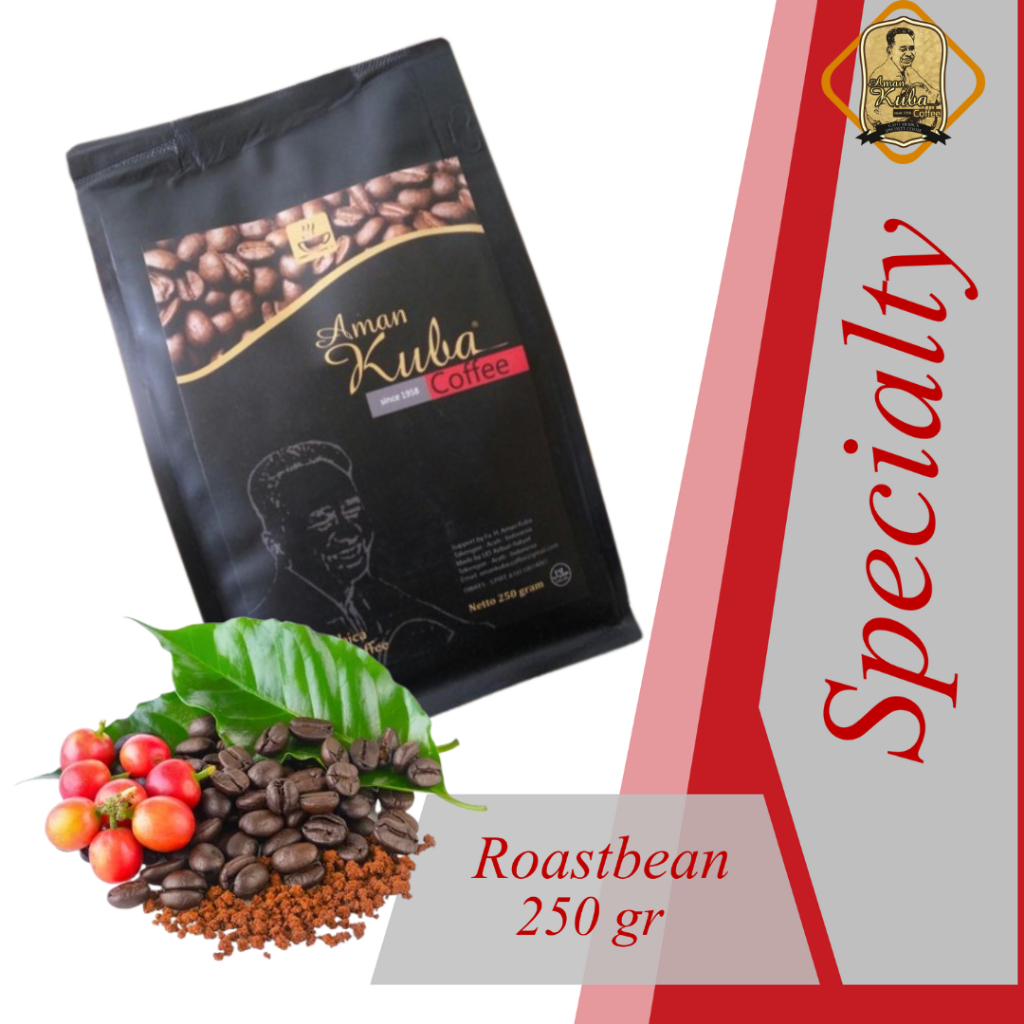 

Aman Kuba Coffee II Gayo Arabika Aceh Takengon Specialty Grade Coffee II Biji II Roastbean II 250g
