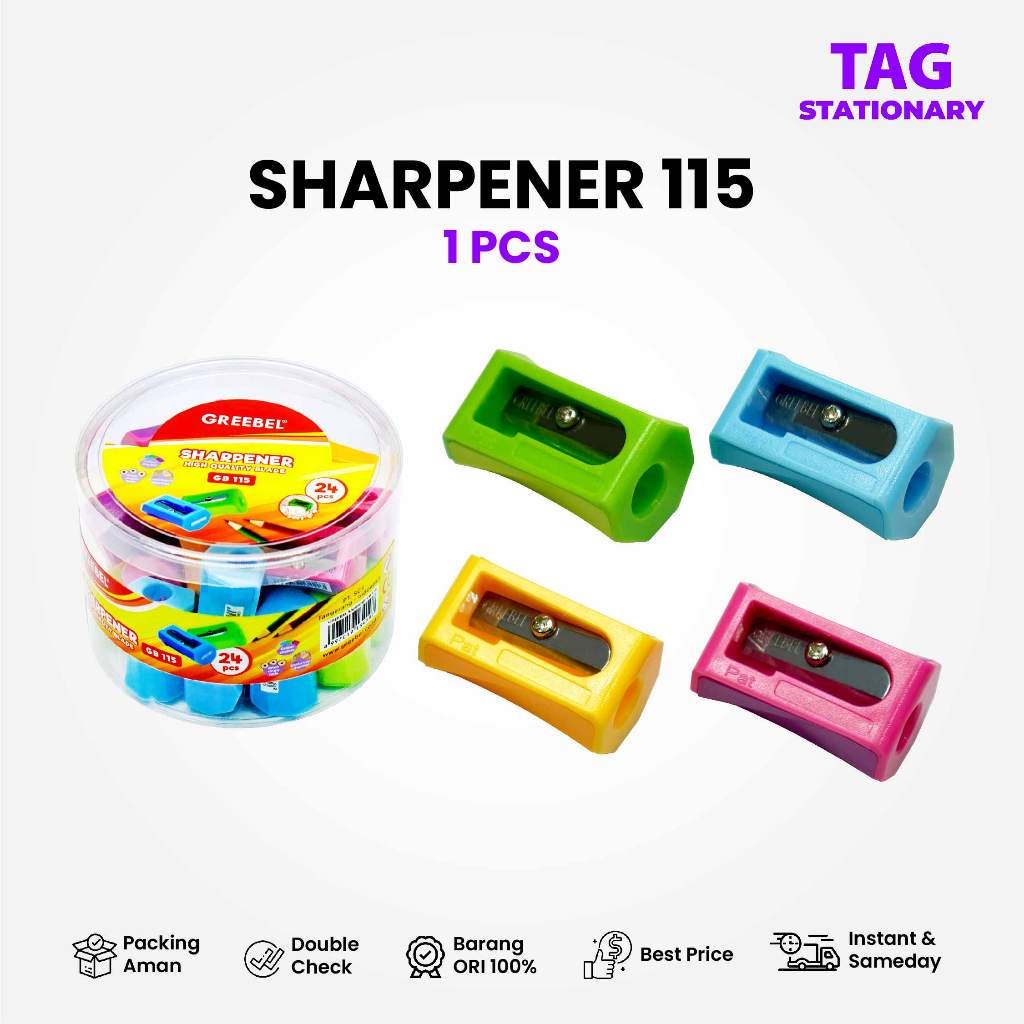 

GREEBEL Rautan Serutan Pensil / SHARPENER 115 (PCS) / Timur Agung Grosir