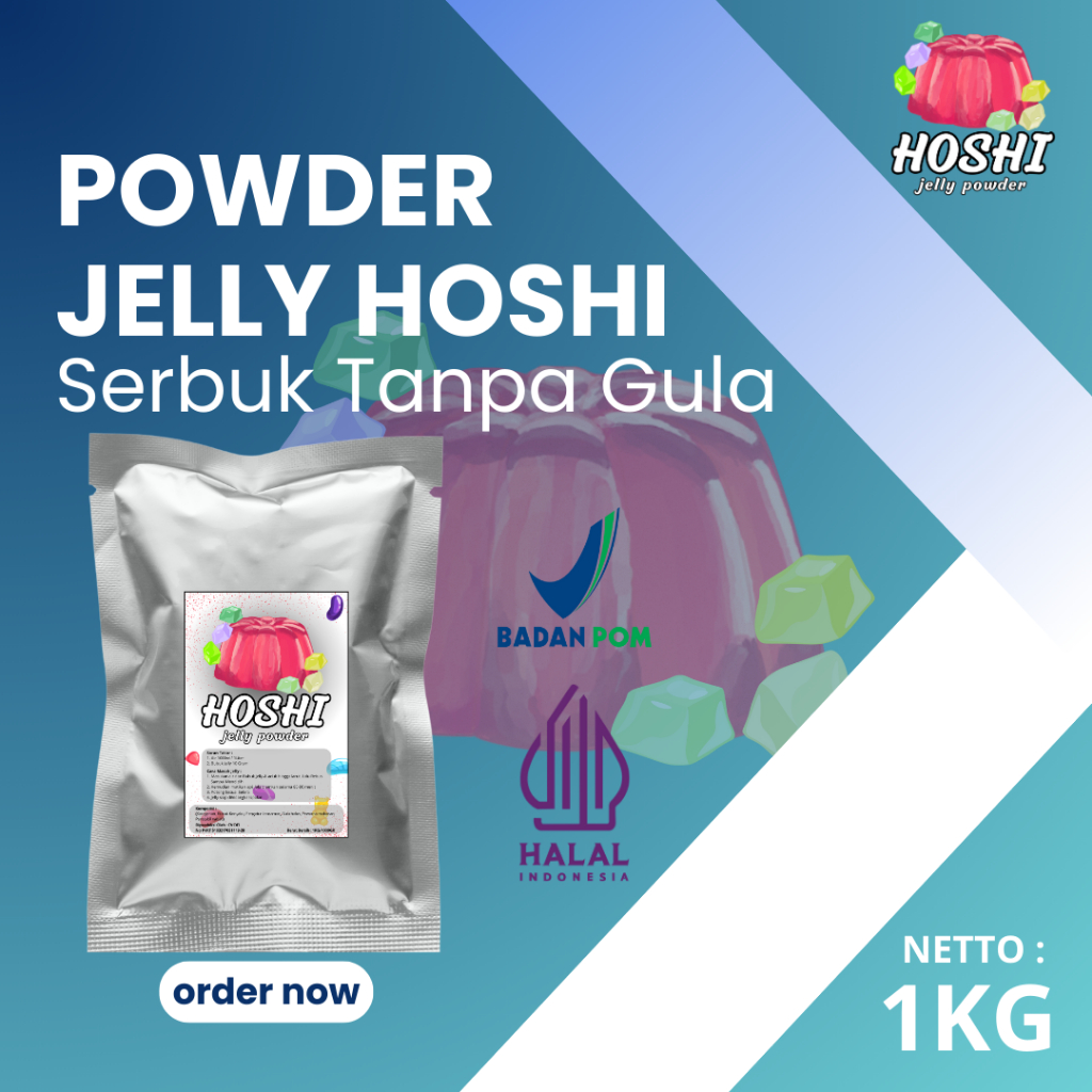 

Bubuk Jelly Hoshi Tanpa Gula 1 KG