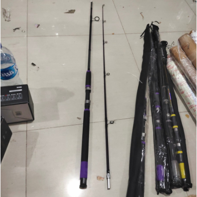 Joran Pancing Xenon Ultra Transparent Drat 150 cm Fiber Solid - Ungu, 150cm
