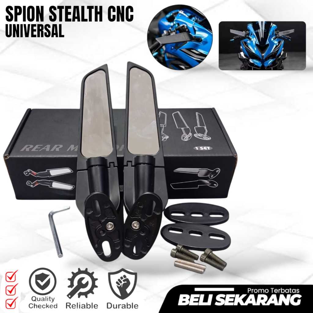 SPION CNC STEALTH FAIRING UNIVERSAL NINJA R15 CBR ZX25R ZX600R GSX SPION CNC MODEL WING LET UNIVERSA