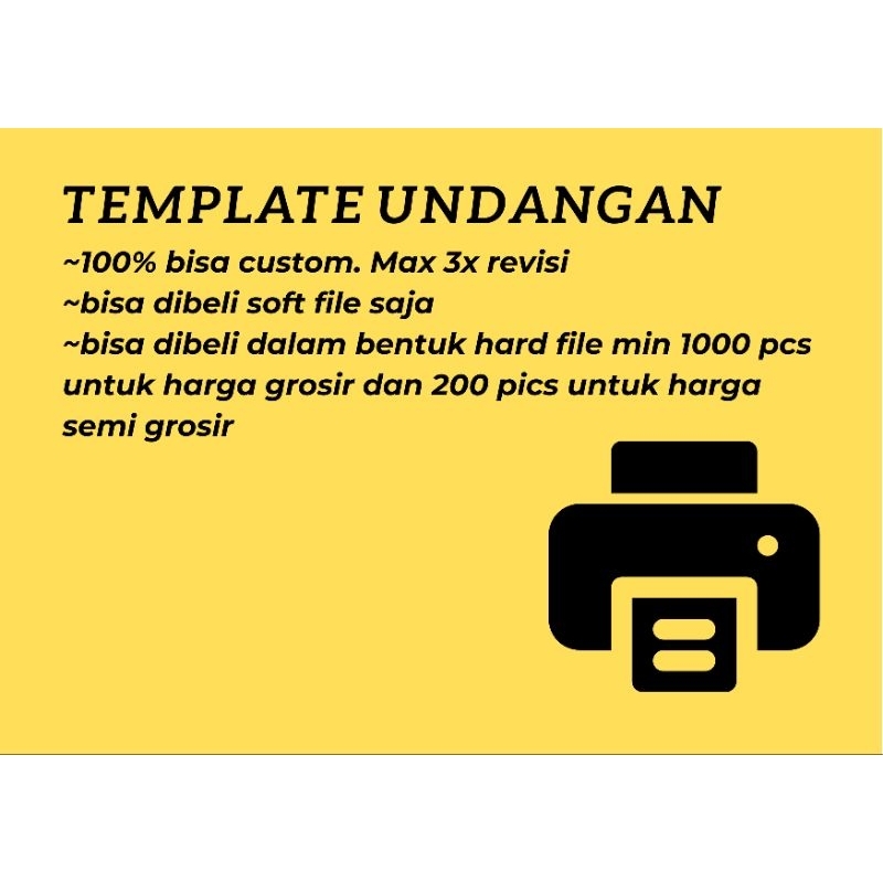 Template Undangan Custom