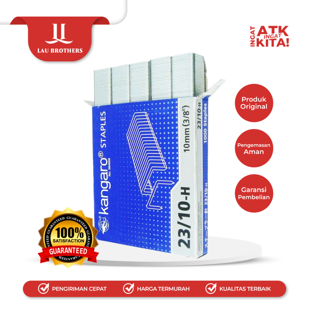 

KANGARO ISI STAPLES 23/10 (1PACK/ 10BOX)