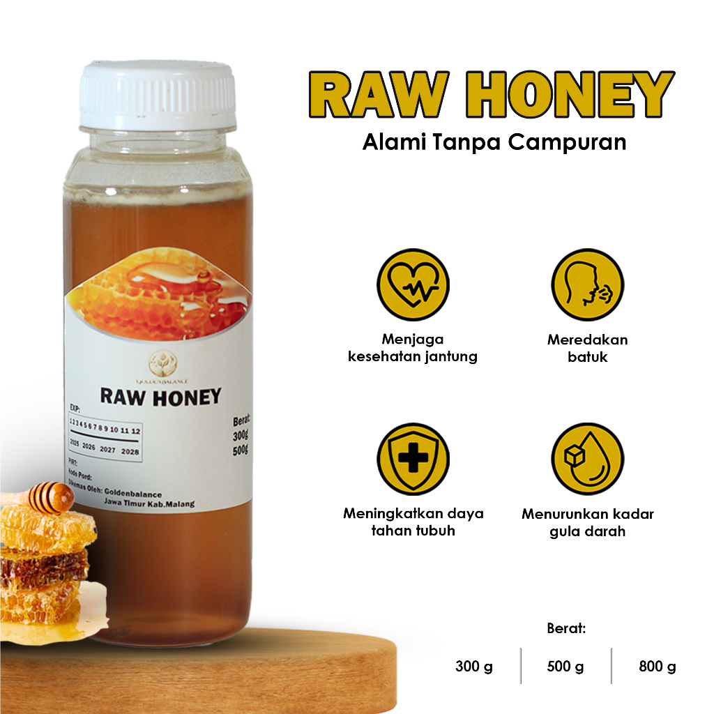 

Madu Asli 100% Tanpa Campuran Raw Honey Murni Untuk Meningkatkan Daya Tahan Tubuh Halal