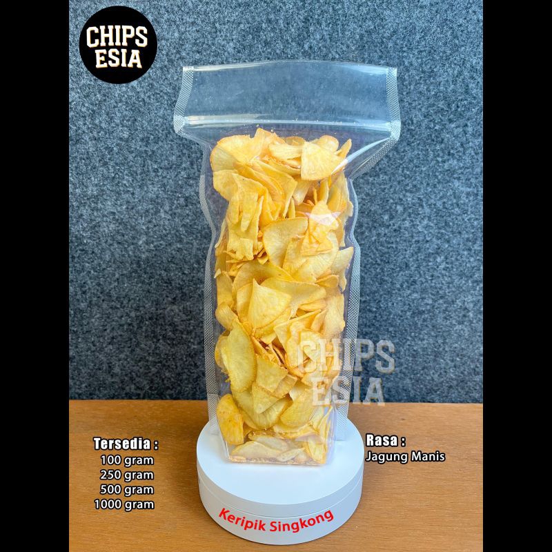 

Keripik Singkong Jagung Manis - 100gr - 250gr - Chips Esia