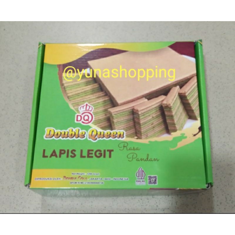 

Lapis legit Double queen rasa pandan 1200g