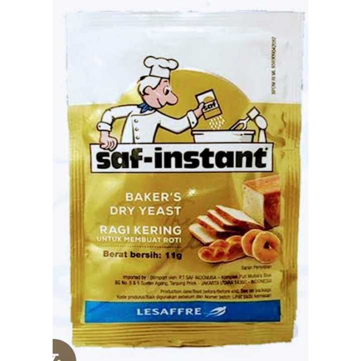 

RAGI KERING SAF INSTANT gold BAKER'S DRY YEAST THE ORIGINAL PACK 4'S