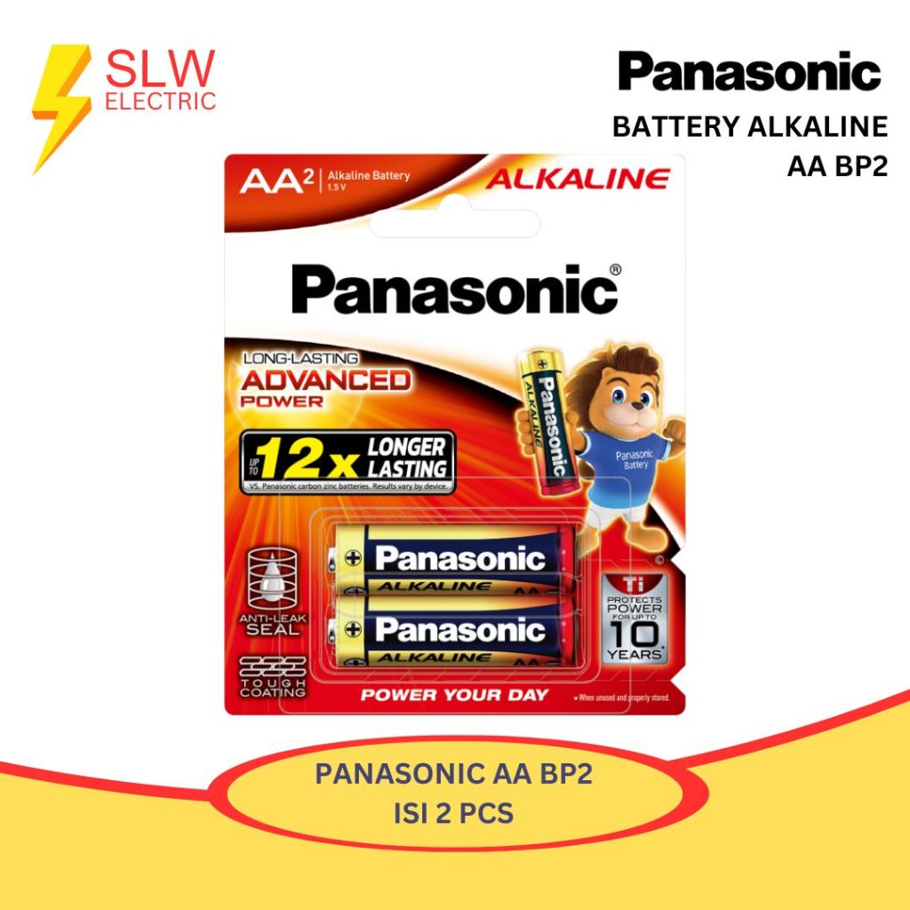 PANASONIC ALKALINE AA BATERAI BATRE PANASONIC ALKALINE AA ISI 2 BATRE