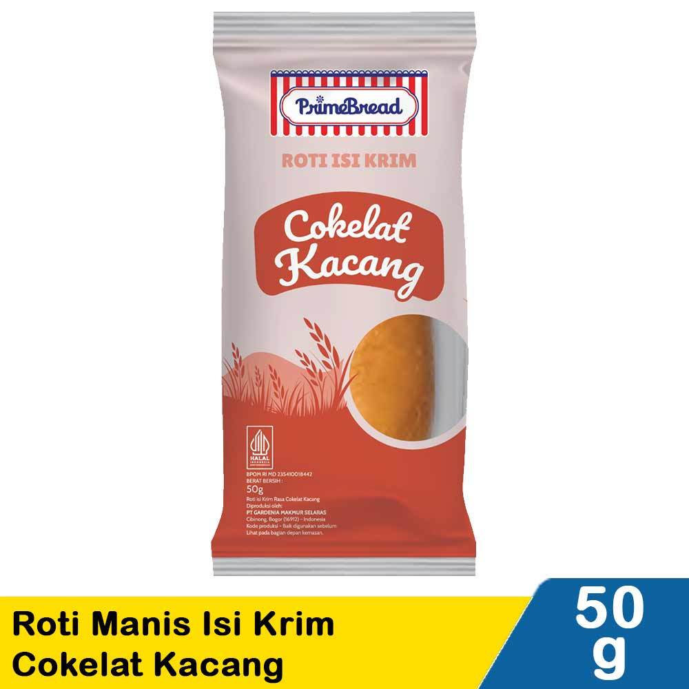 

Prime Bread Roti Manis Isi Krim Cokelat Kacang 50g – Lembut, Gurih, & Cokelatnya Melimpah!