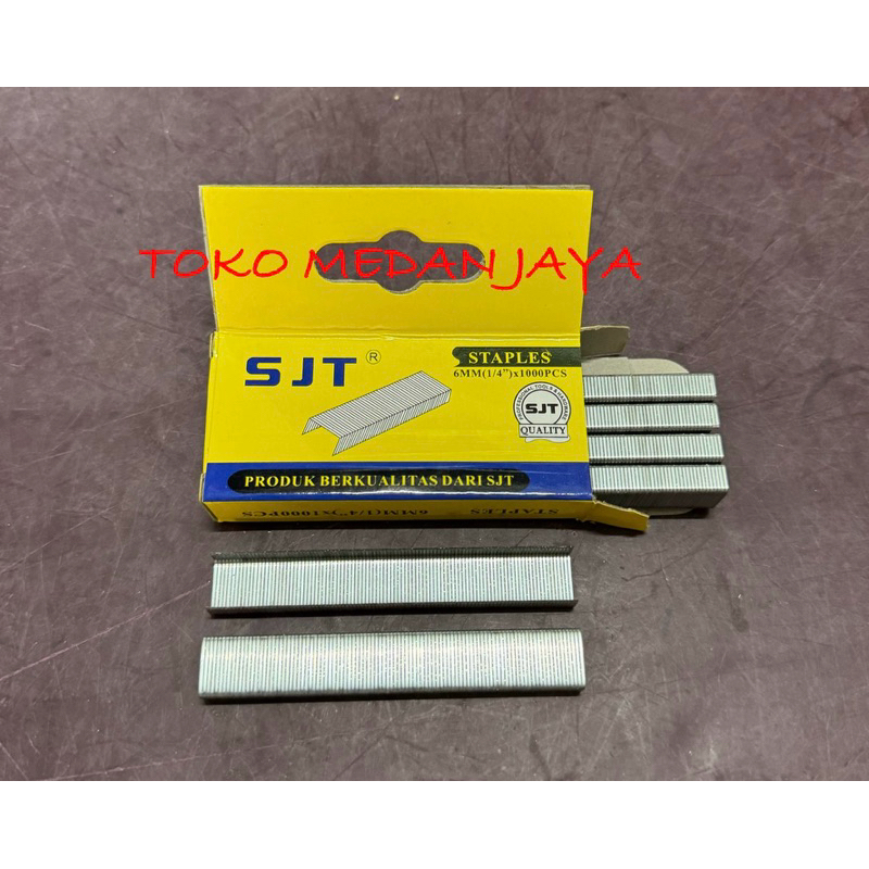 

STAPLES SJT 8 MM 5/16” 10008i (1.000 PCS) TEMBAK STAPLE GUN HEKTER / REFILL ISI STAPLES SJT