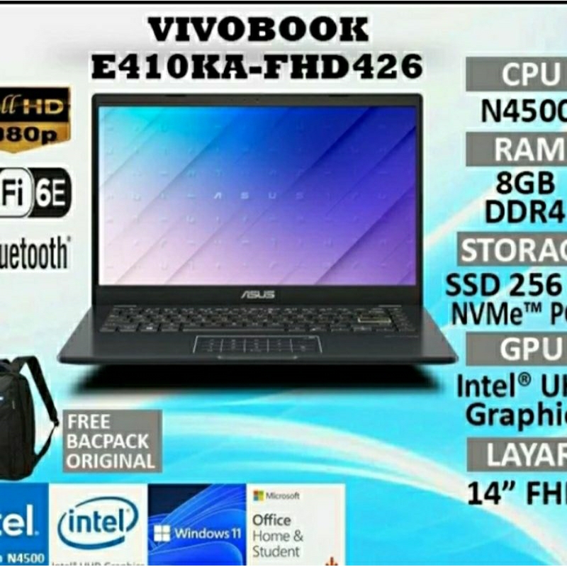 laptop asus e410k resmi