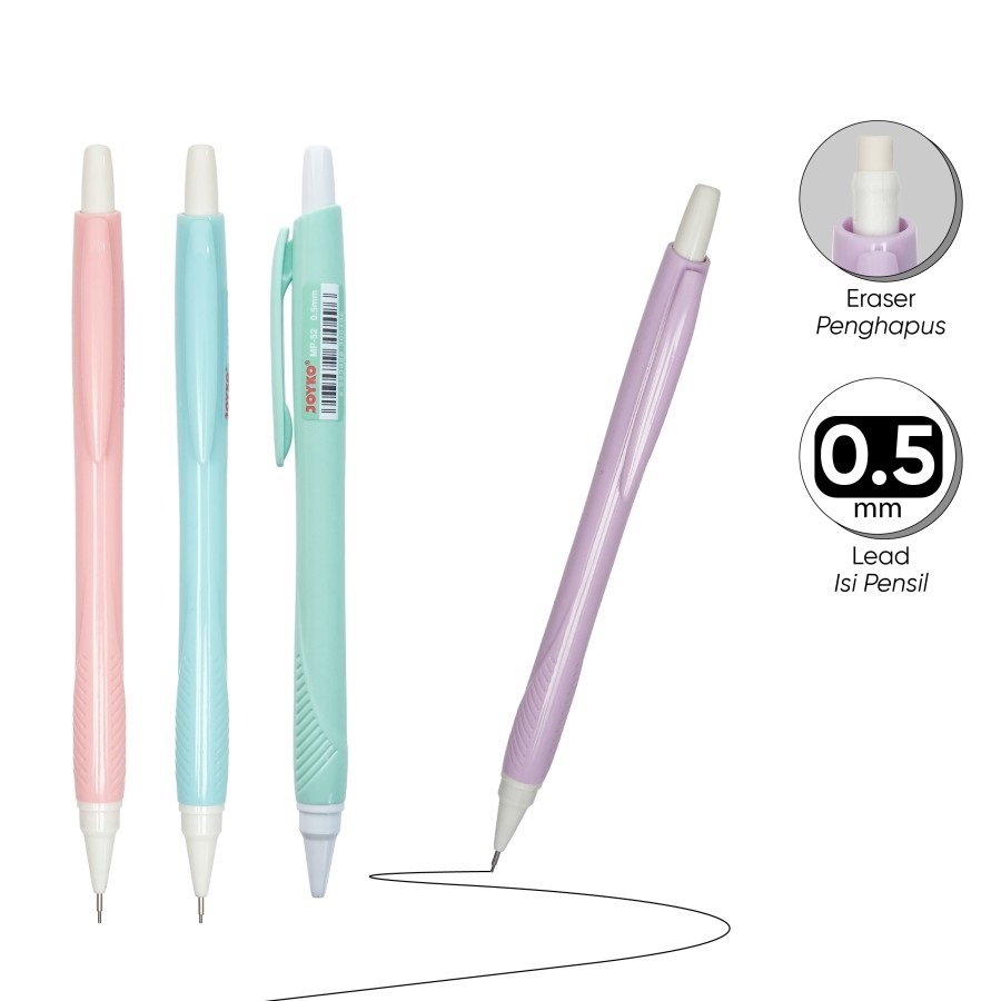 

PENSIL MEKANIK JOYKO MP-52 0.5 MM 1 PACK ISI 12 PCS