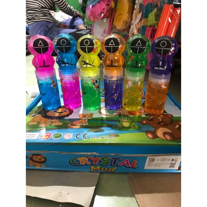 Sendy toys mainan slime motif squid game