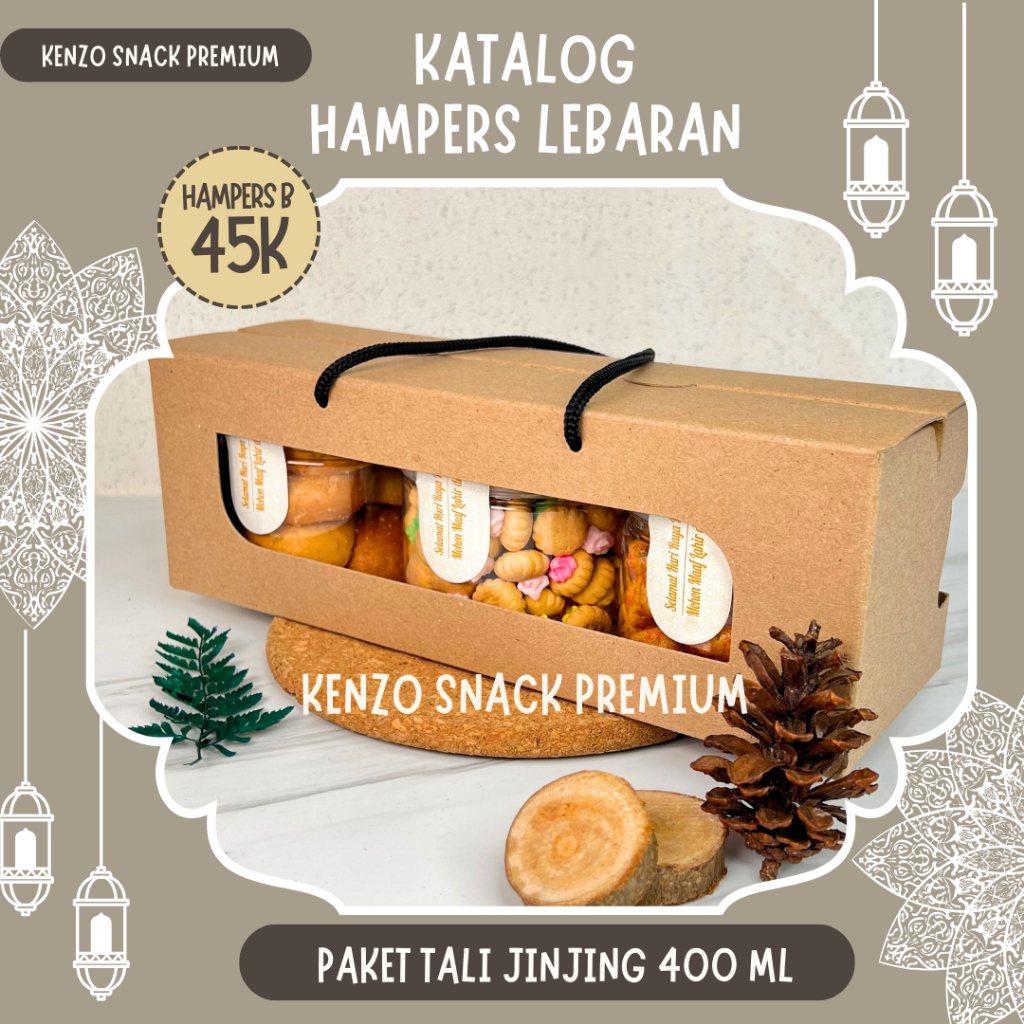 

Hampers Snack + Box Jinjing Murah Paket Hampers Lebaran Makanan Ringan