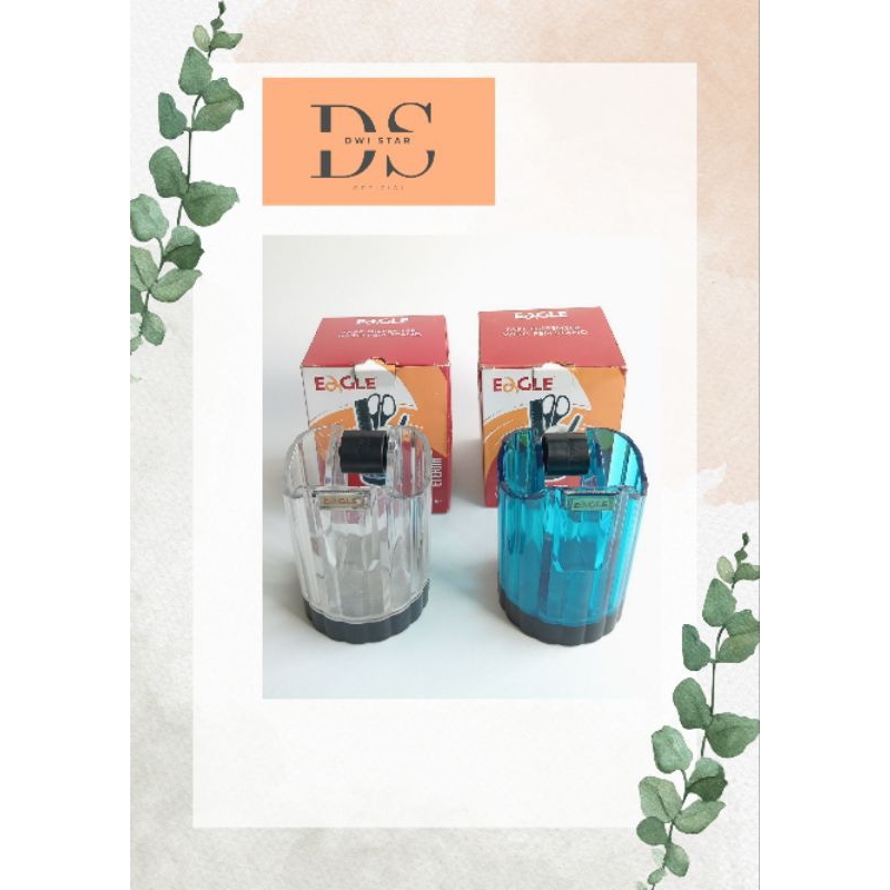

tape dispenser dan PEN STAND 897/ tempat isolasi dan ballpoint/ organizer/ EAGLE