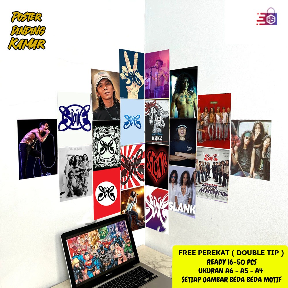 Poster Dinding Kamar slank / Poster slank / Poster Kamar / Hiasan Dinding / COD