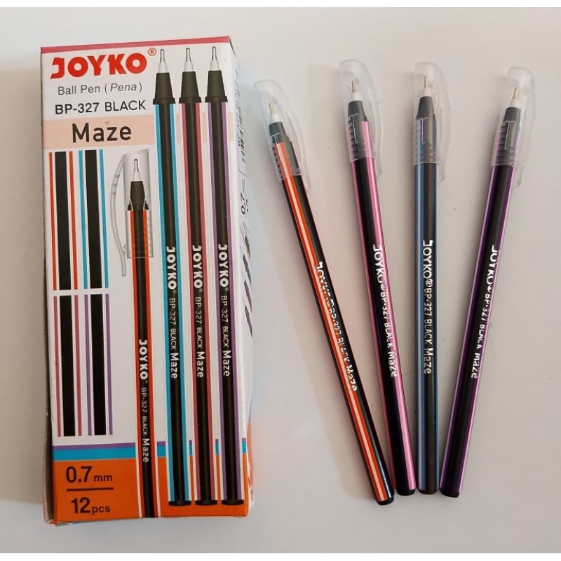 

(12PC) BOLPOIN JOYKO MAZE BP-327 0.7 HITAM