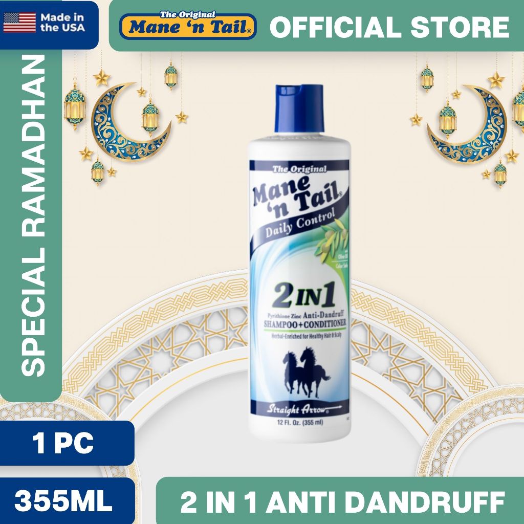 Mane 'n Tail 2in1 Anti Dandruff Shampoo/Sampo Kuda Mane 'n Tail Anti Dandruff 355 ml