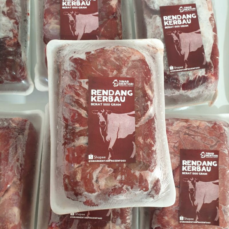 

Daging Kerbau Beef Rendang 1 KG 1000 gram Hidangan Lebaran Rendang Semur