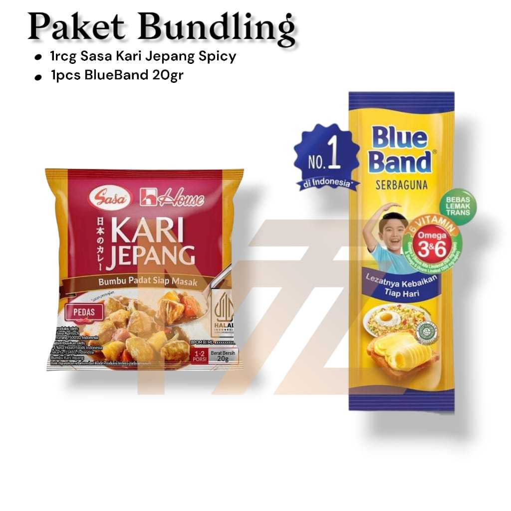 

- MTZ - PAKET BUNDLING [1rcg Sasa kari jepang spicy FREE 1pcs BlueBand 20gr]