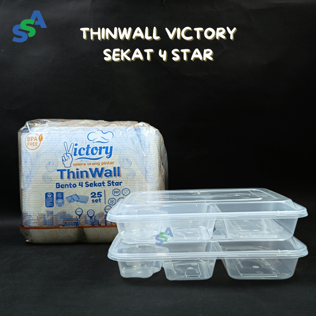 THINWALL VICTORY BENTO SEKAT 4 STAR  ISI 25 / THINWALL BENTO SEKAT 4