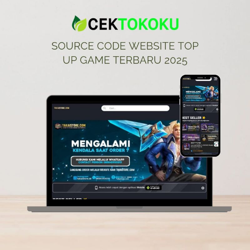 Source code website Top Up Game dan Pulsa
