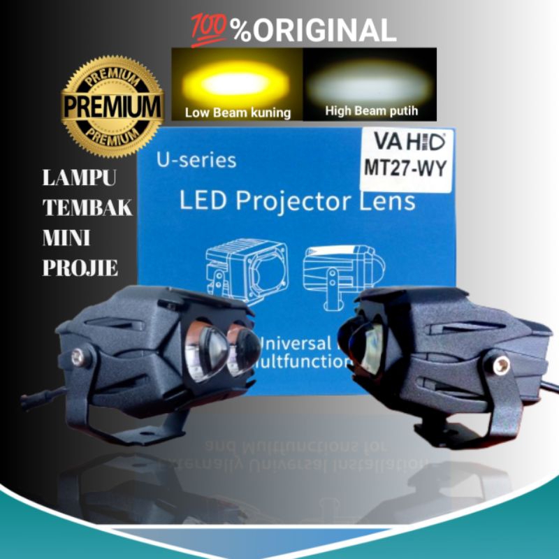 MT 27-WY VAHID | MINI LED projektor lens U-series Original Vahid | lampu tembak lampu sorot mini pro