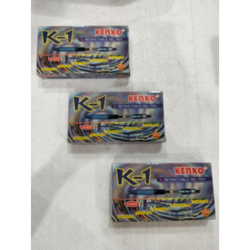 

PEN GEL K1 BIRU merk KENKO PEN GEL CETEK PEN GEL KLICK