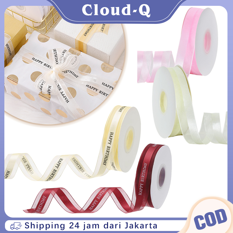 

Pita Satin Roll 43 Meter Pita Satin Happy Birthday Pita Kado Pita Ribbon Dekorasi Pita Buket Bunga