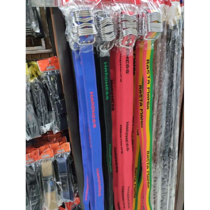 Gesper Kopel Pria Kanvas Sabuk Ring 12