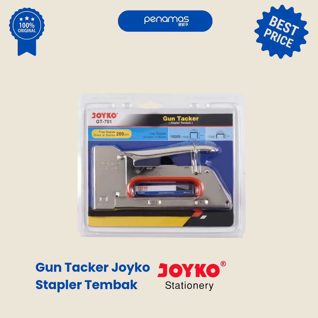 

GUN TACKER / STAPLER TEMBAK JOYKO GT-701 / PCS