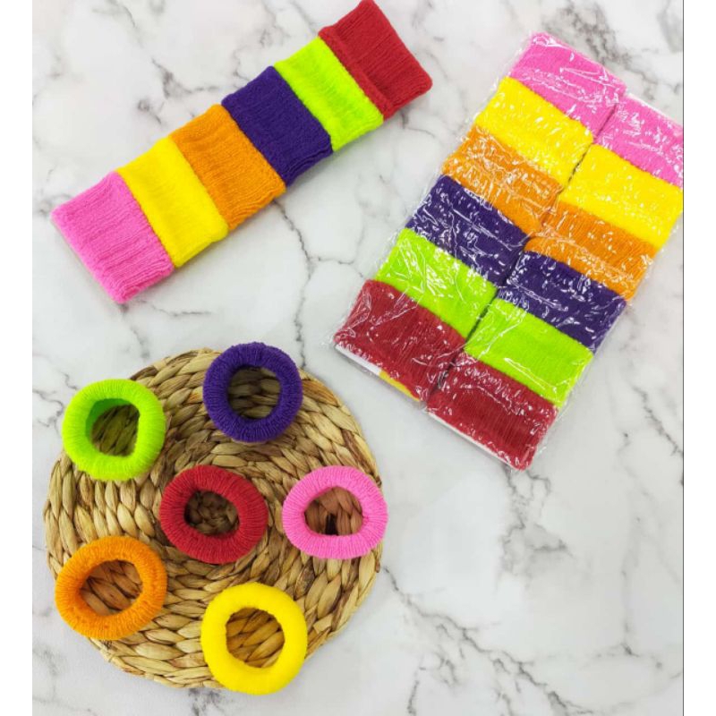 ikat rambut elastis/ ikat rambut donat / ikat rambut korea