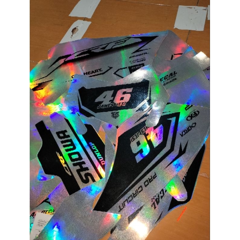 decal crf hologram bebas request stiker crf hologram sesuai request