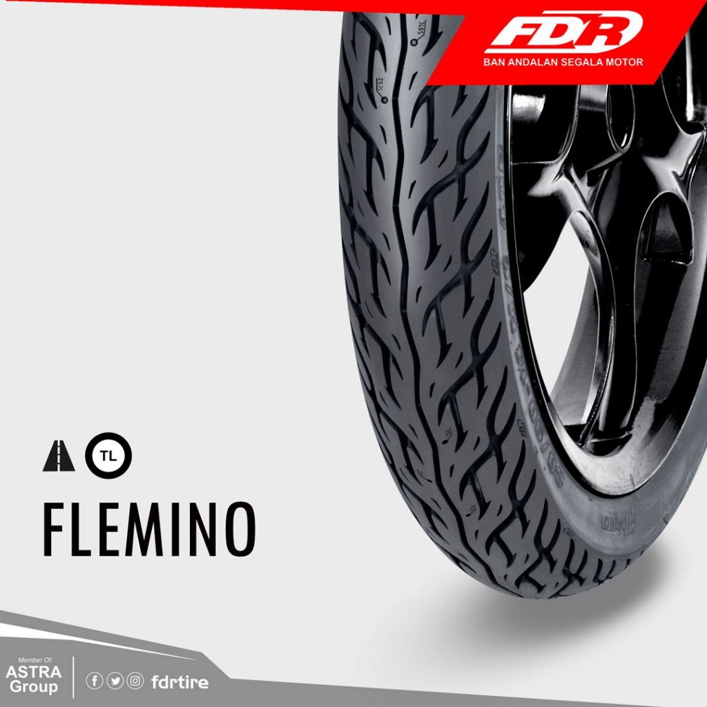 [SEPASANG MURAH] BAN FDR FLEMINO RING 14 / ( 80/90-14 & 90/90-14 ) BAN FDR TUBELESS TUBLES RING 14 /