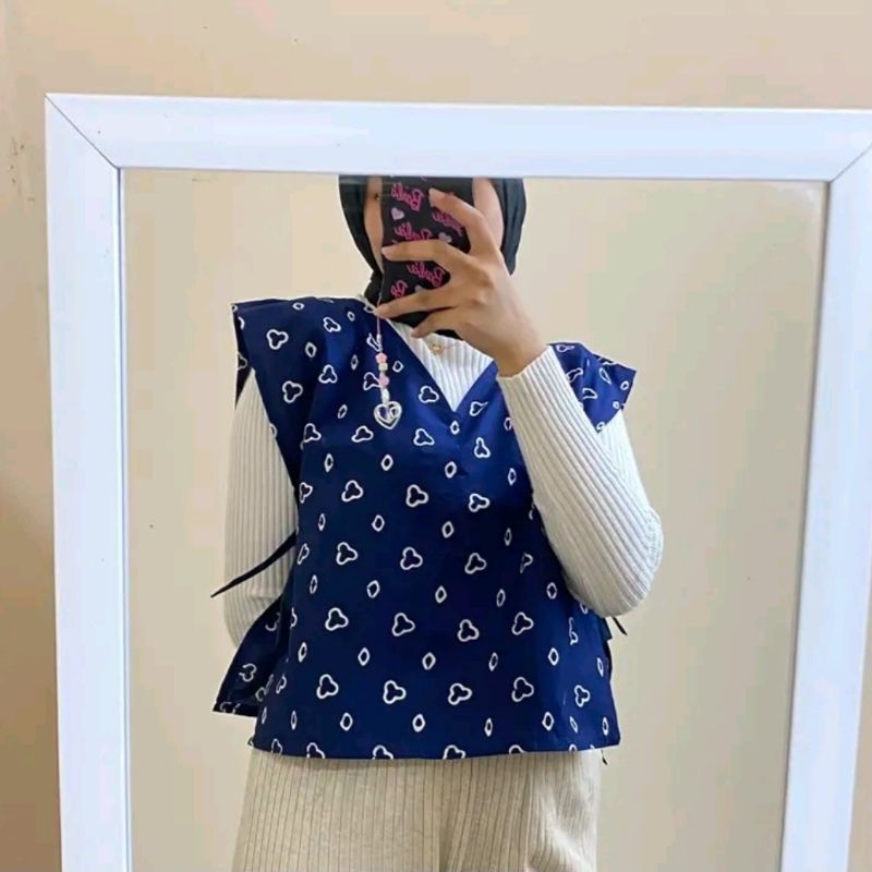 VEST ROMPI JUMPUTAN | VEST BATIK WANITA MODERN
