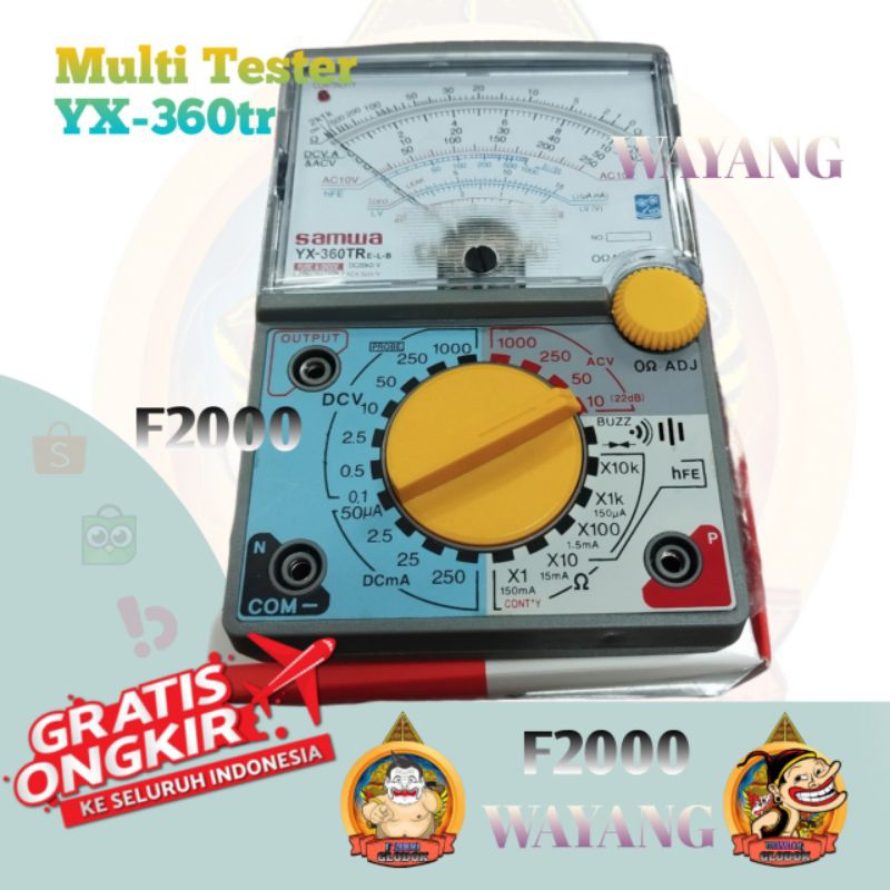 Multi Tester SINHWA/SAMWA/SUNWAI YX 360 TRn BUZZER+LED AVO Multimeter