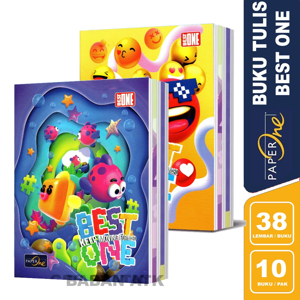 

Buku Tulis Best One 38 Lembar 1 Pak isi 10 Bukiu