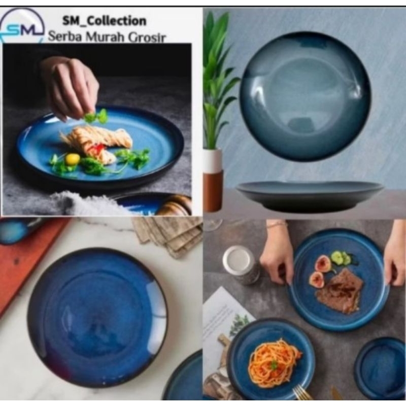 Piring Makan/Piring keramik/Wadah Sayur/Piring Cantik/Piring lalapan/Piring Keramik