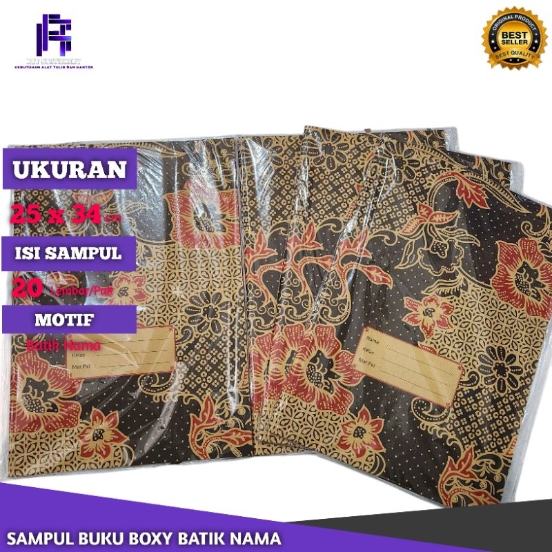 

Sampul Buku Motif Batik Nama Ukuran Boxy/Campus Isi 20 Lembar