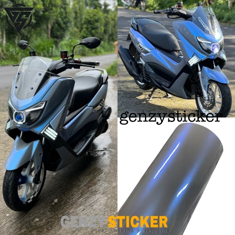 stiker skotlet abu lembayung biru skotlet vulcanoblue stiker bunglon