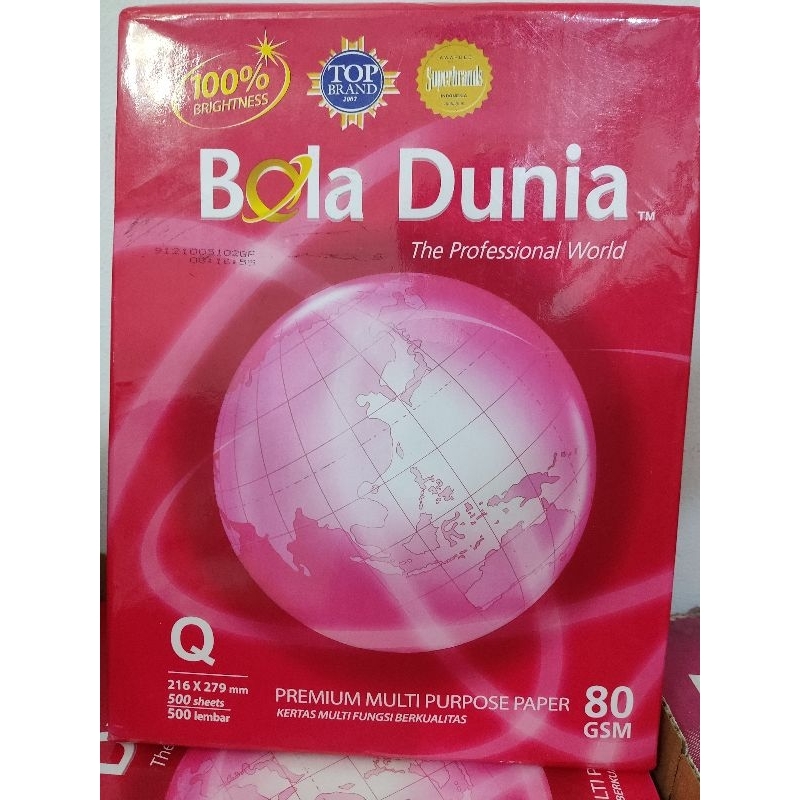 

Kertas Bola Dunia Quarto 80 GSM