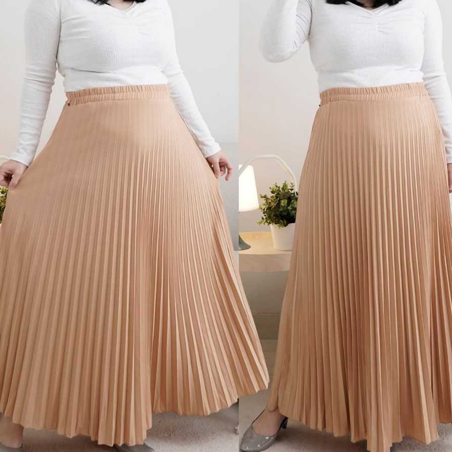 KF7 Rok Plisket Payung Jumbo  Rok Payung Jumbo  Rok Payung  Rok Jumbo