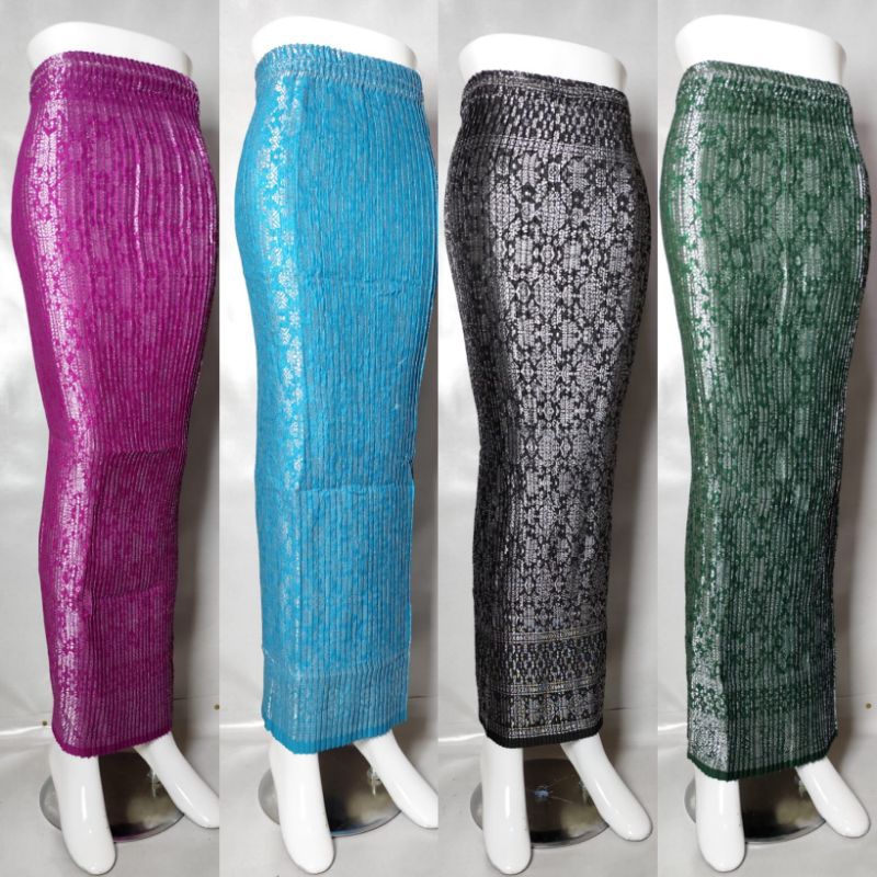 rok songket // rok songket plisket // rok batik songket //rok songket span //  rok plisket kebaya //