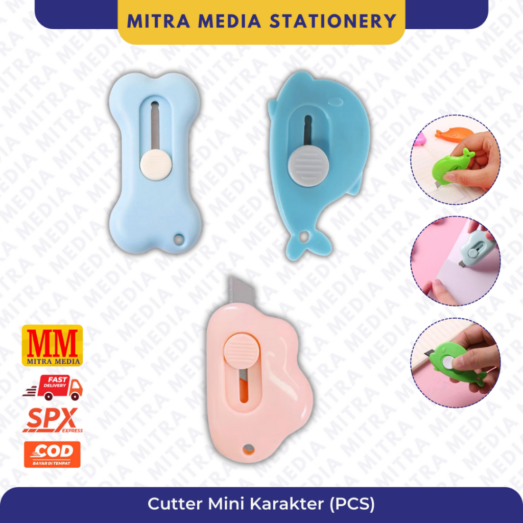 

Hand Cutter Mini / Pisau Kecil Mini Silet / Pisau Bentuk Awan Dolphin Tulang Travel Size