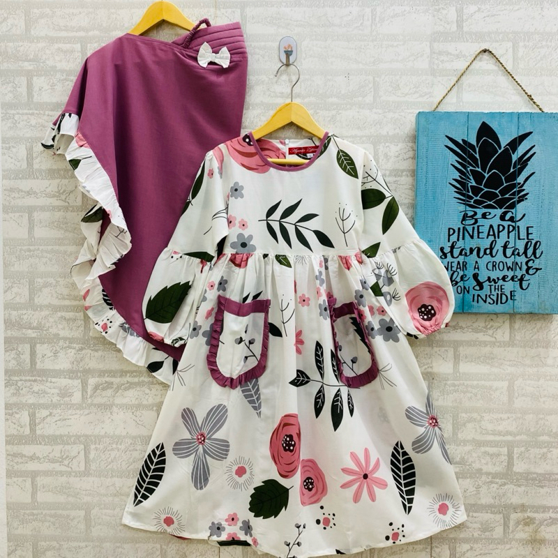 Gamis Anak Perempuan MEDINA - Gamis Anak Perempuan 3-7 Tahun