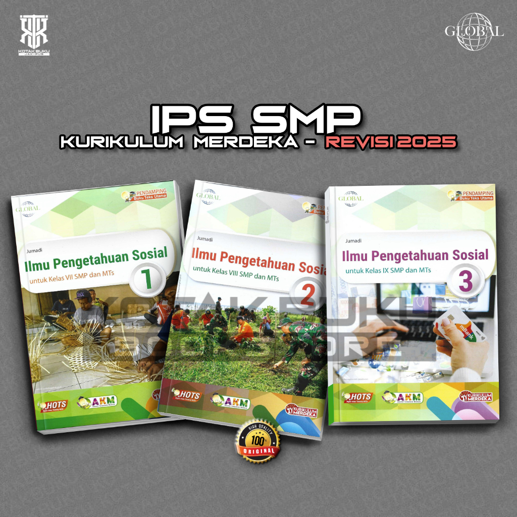 [ TS ] Buku IPS Kelas 7 8 9 SMP Kurikulum Merdeka / IPS SMP / Global / Tiga Serangkai / Revisi 2026