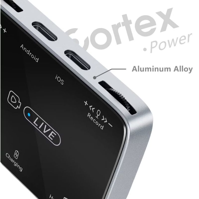 DANTE Cortex Power - Stereo LIVE STREAMING DOCK 2 in 1 Android & iPhone Converter Soundcard KT319