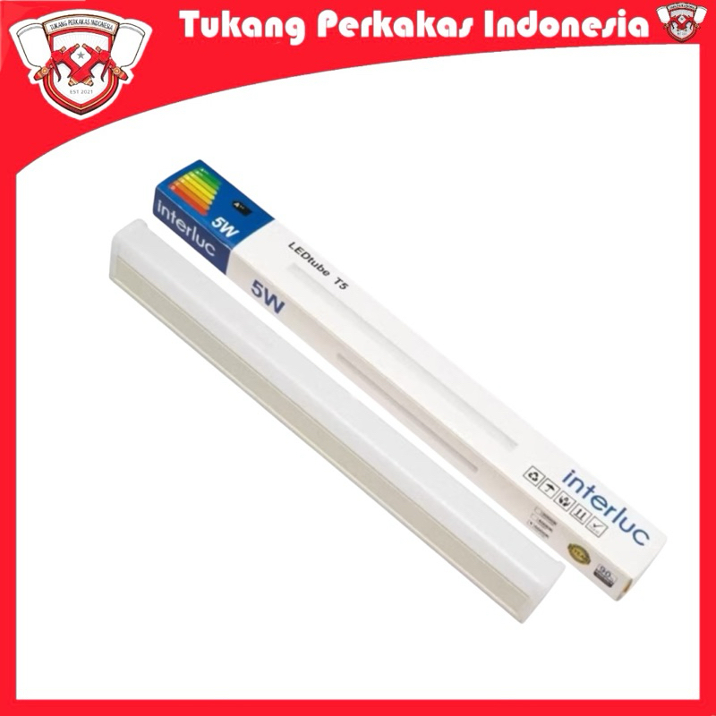 Interluc lampu Led Tl T5 10 Watt 60 Cm Putih / kuning